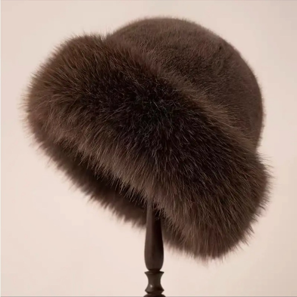 NEW: Women's Fashionable, Warm Faux Fox Fur Faux Mink Fur Mongolian hat